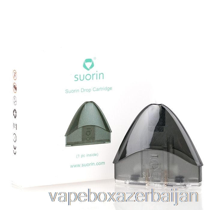 Vape Smoke Suorin Drop Replacement Pod Cartridges Single - Black